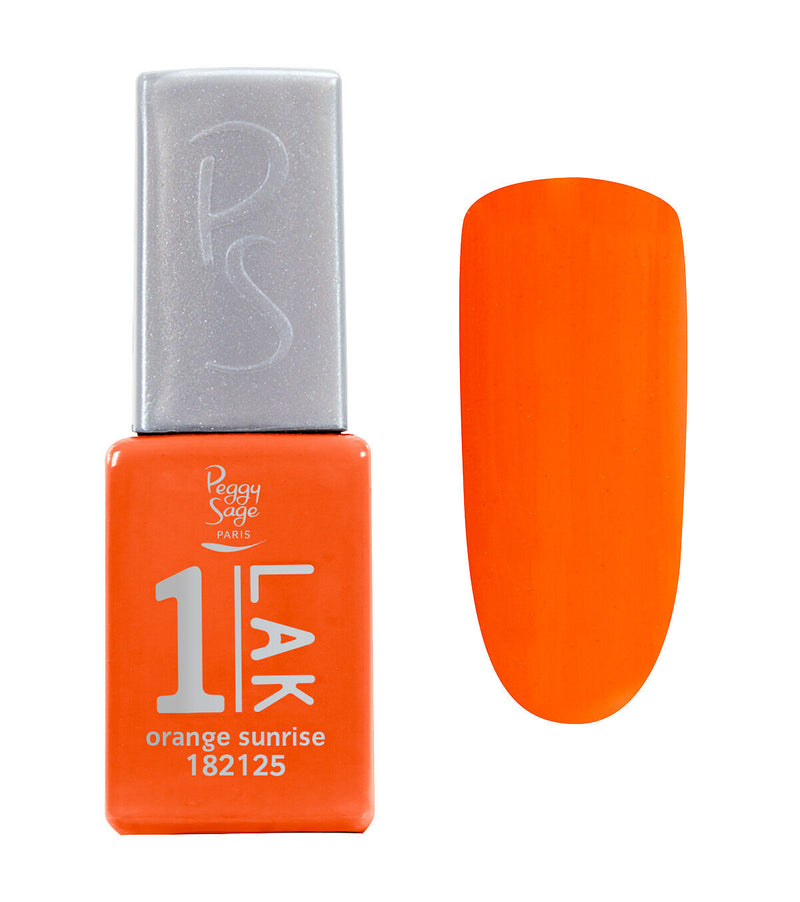 Semi-permanenter 3-in-1 Nagellack 1-LAK Orange Sunrise