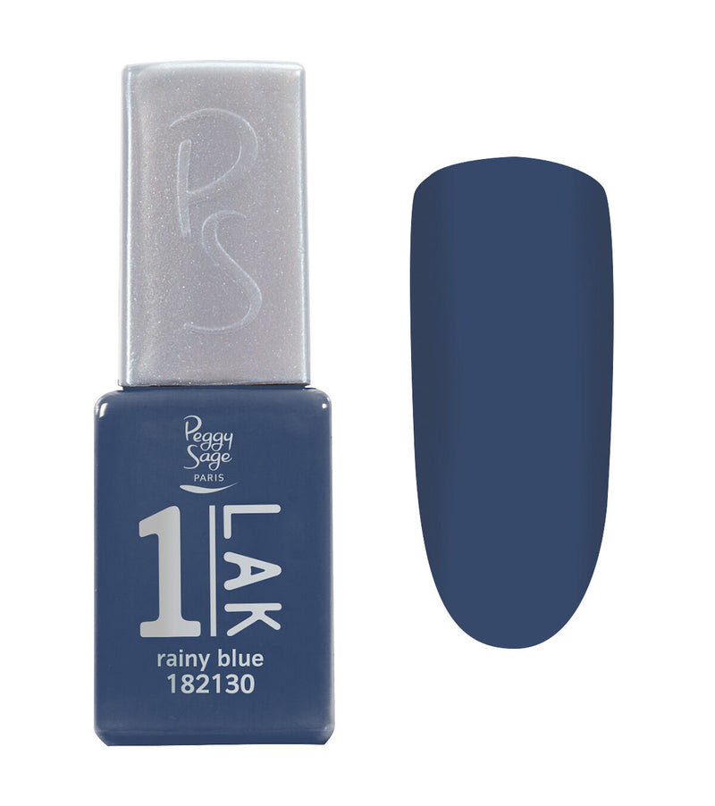 Semi-permanenter 3-in-1 Nagellack 1-LAK - rainy blue