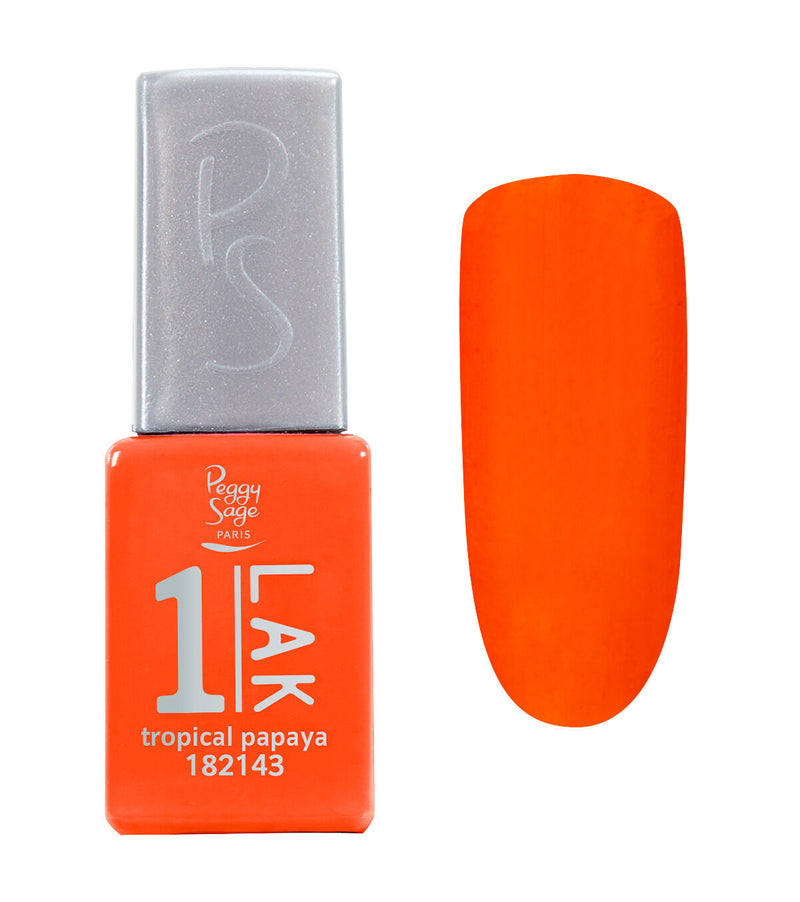 Semi-permanenter 3-in-1 Nagellack 1-LAK - tropical papaya
