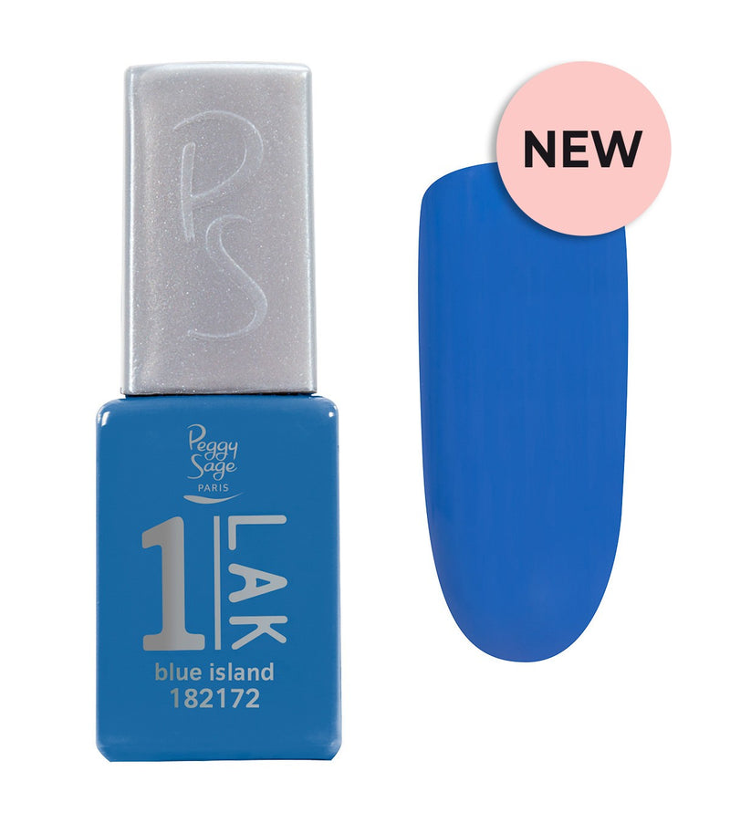 One-LAK Semi-permanenter 3-in-1 Nagellack - blue island