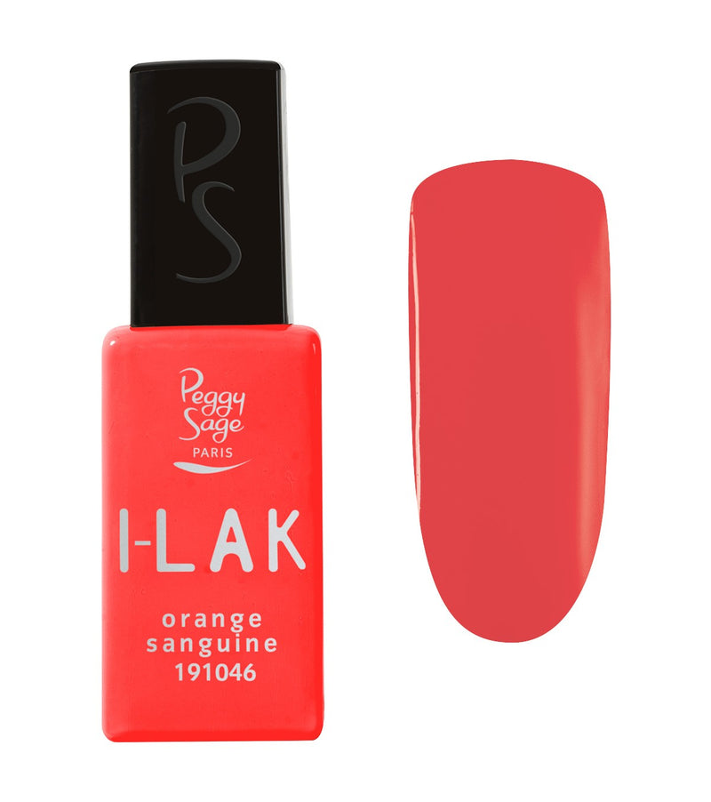 I-lAK soak off gel polish  orange sanguine  - 11ml