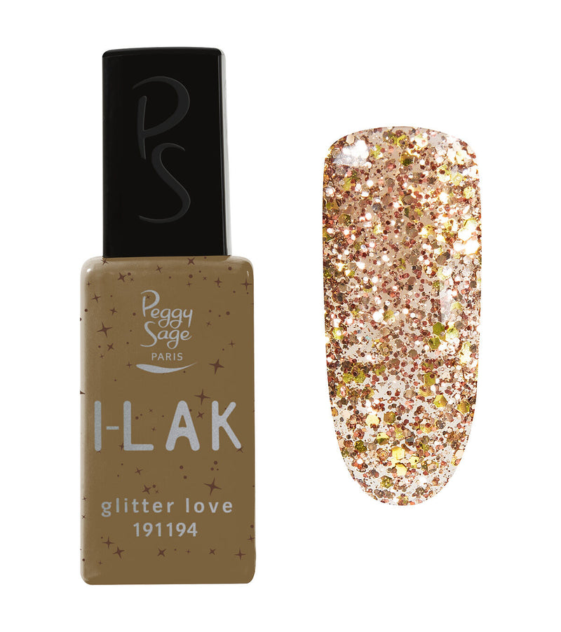 Semi-permanenter I-LAK-Nagellack 11 ml - glitter love