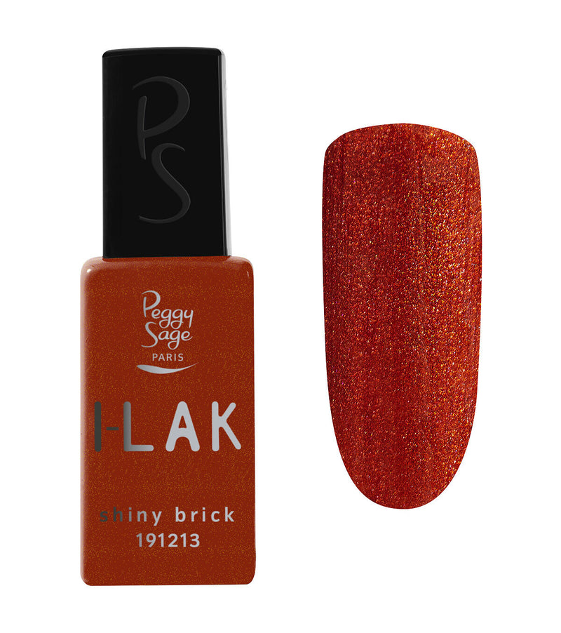 Semi-permanenter I-LAK-Nagellack 11 ml - shiny brick