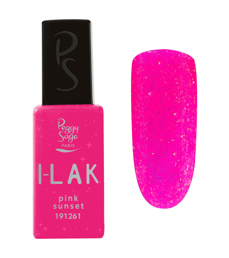 Semi-permanenter I-LAK-Nagellack - pink sunset