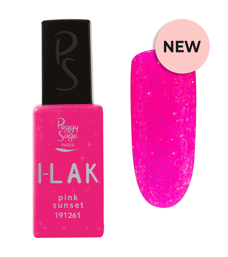 Semi-permanenter I-LAK-Nagellack - pink sunset