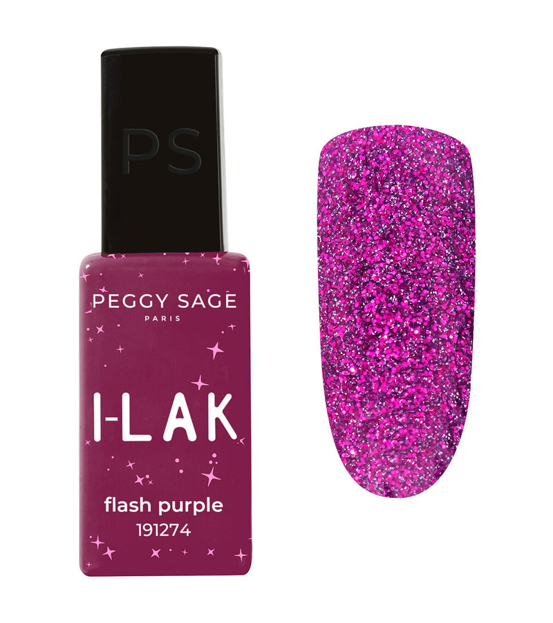 Semi-permanenter I-LAK-Nagellack 11 ml - Flash Purple