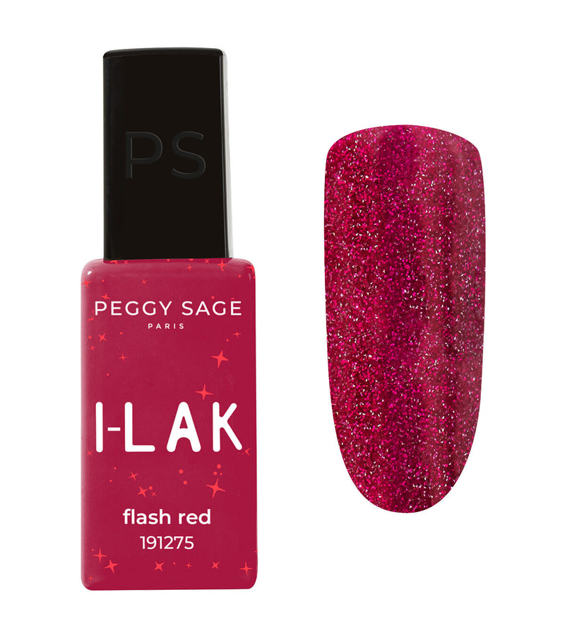 Semi-permanenter I-LAK-Nagellack 11 ml - flash red