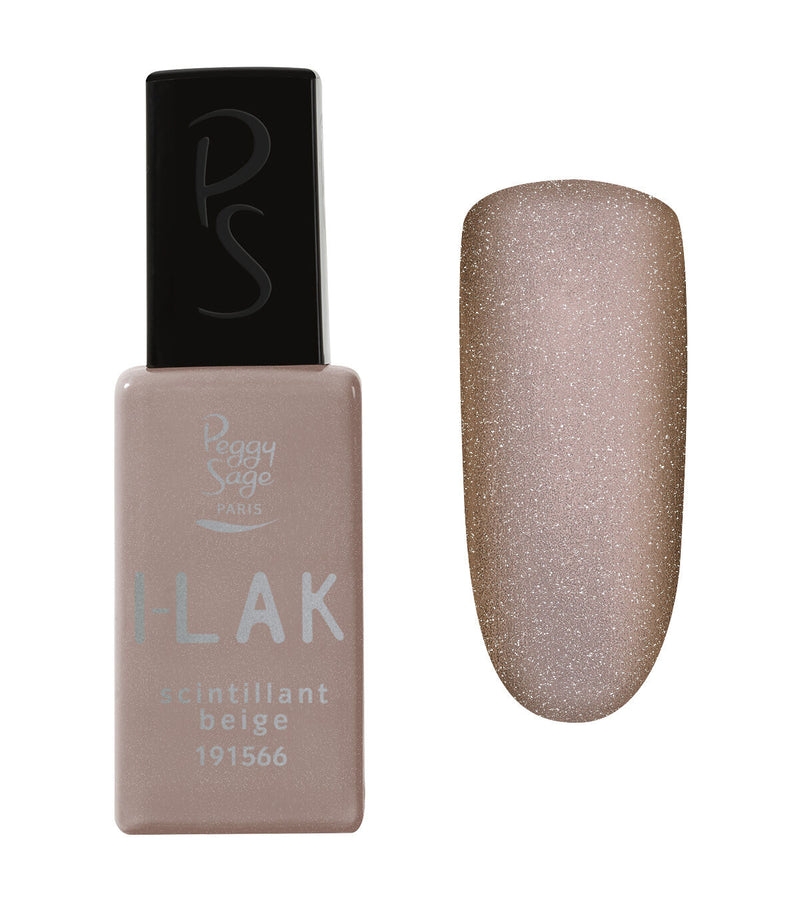 Semi-permanenter I-LAK-Nagellack 11 ml - scintillant beige