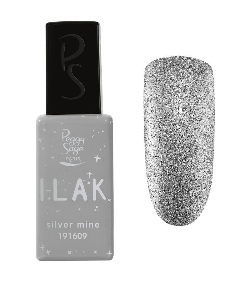 Semi-permanenter I-LAK Nagellack 11 ml - polish silver mine