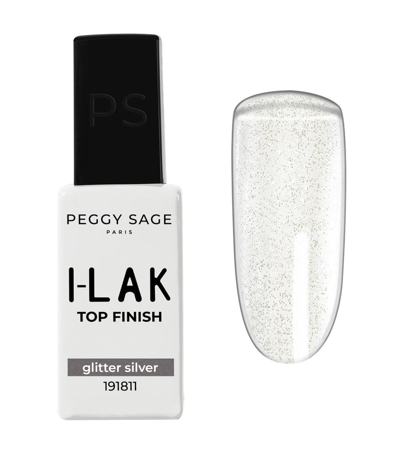 I-LAK TOP FINISH – glitter silver