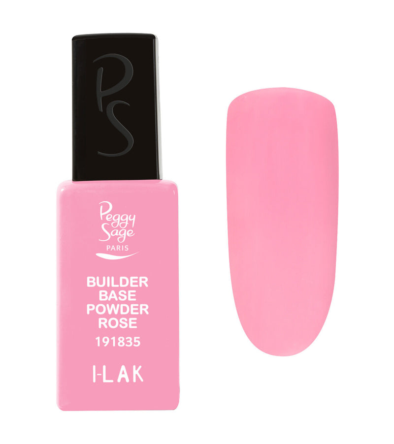 Semi-permanenter Base Coat für eine verstärkte Modellage I-LAK BUILDER BASE – powder rose