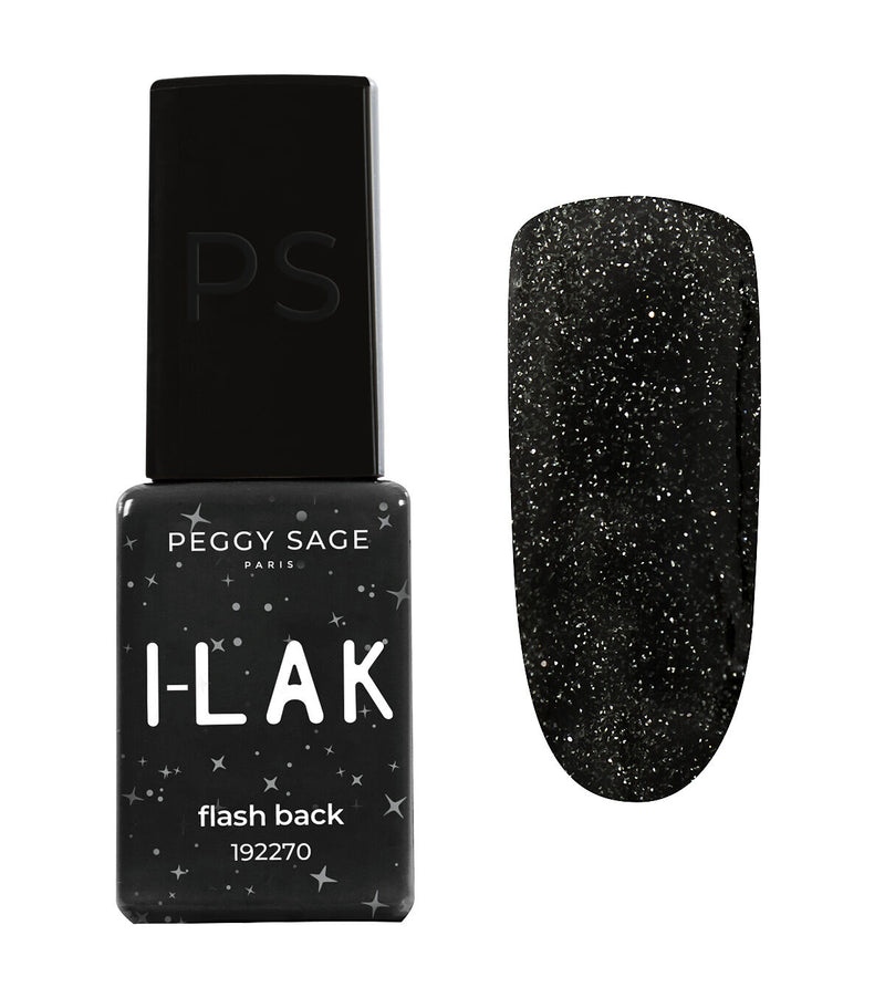 Semi-permanenter I-LAK Nagellack - flash black 5ml