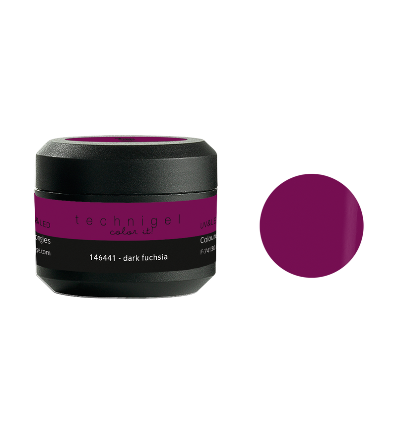 Farbiges UV&LED -Gel für Nägel dark fuchsia  5g