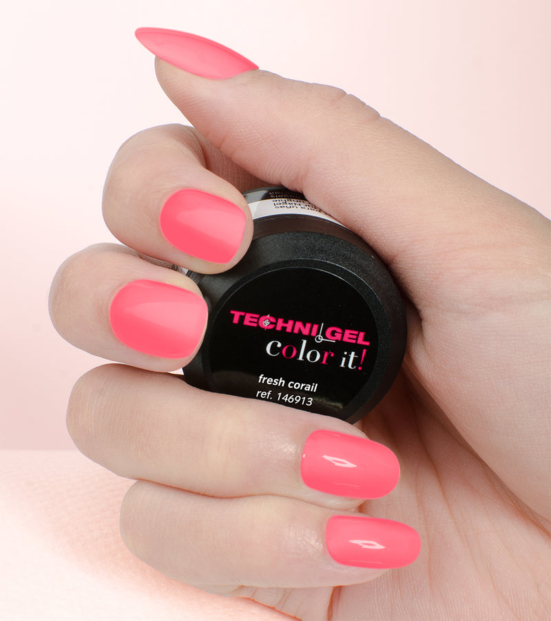 Farbiges UV&LED -Gel für Nägel fresh corail 5g