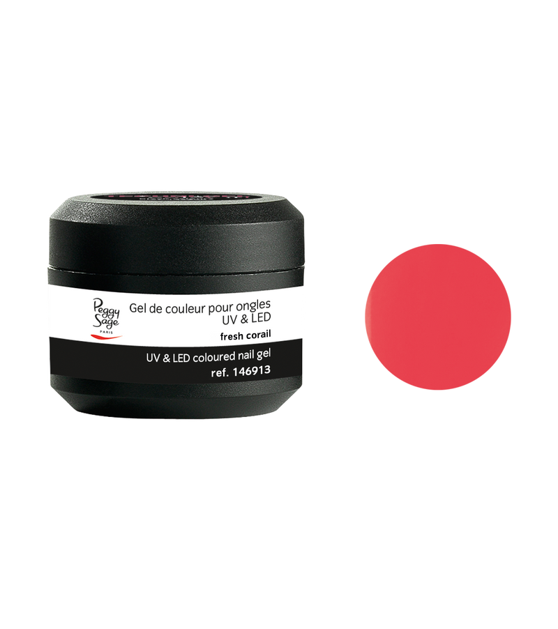 Farbiges UV&LED -Gel für Nägel fresh corail 5g