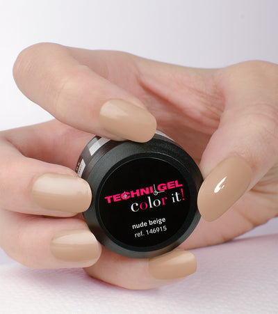 Farbiges UV & LED -Gel für Nägel nude beige 5g