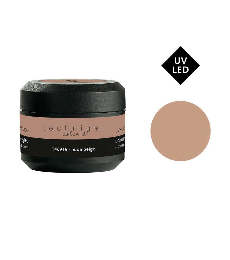 Farbiges UV & LED -Gel für Nägel nude beige 5g