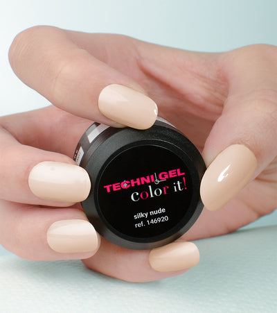 Farbiges UV & LED -Gel für Nägel silky nude 5g