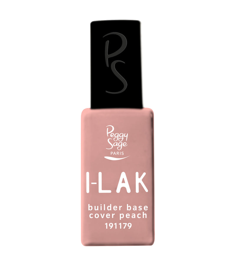 I-LAK soak off gel polish Builder base Cover peach  - 11ml